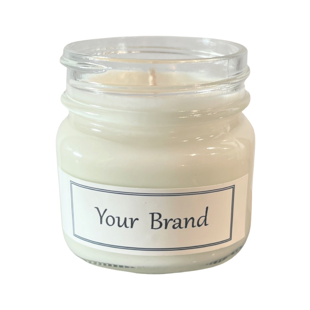 100% Soy Candles - 8 oz. Mason Jar NO Lid